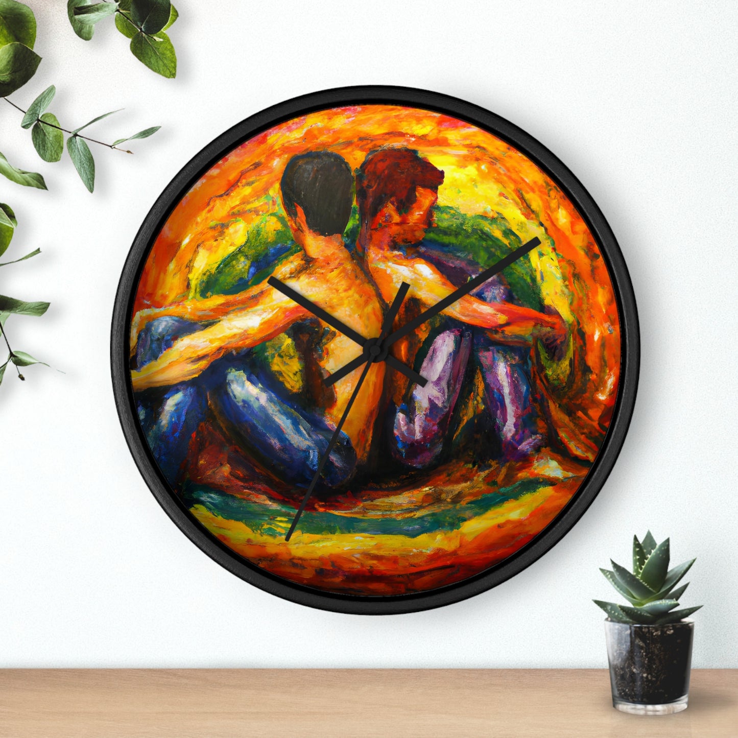 Aiden - Gay Love Wall Clock