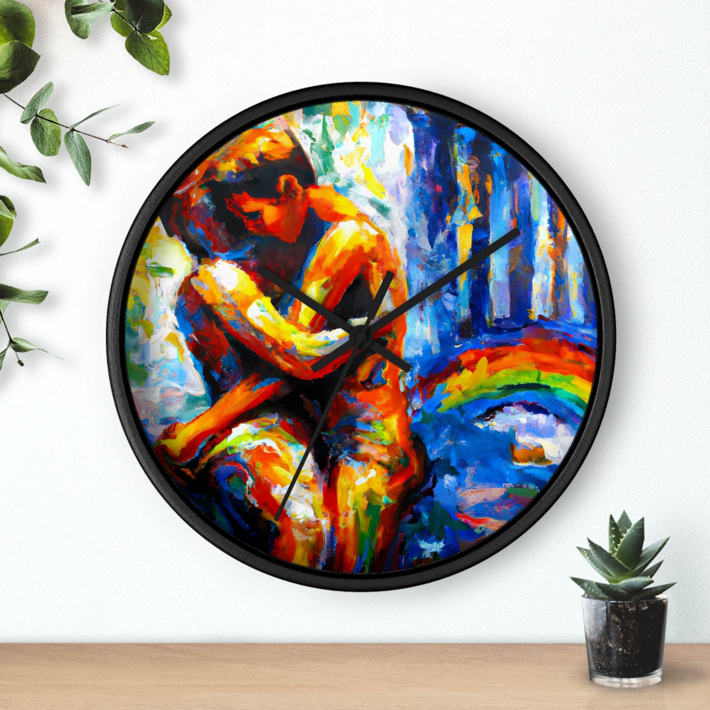 Caspian - Gay Love Wall Clock