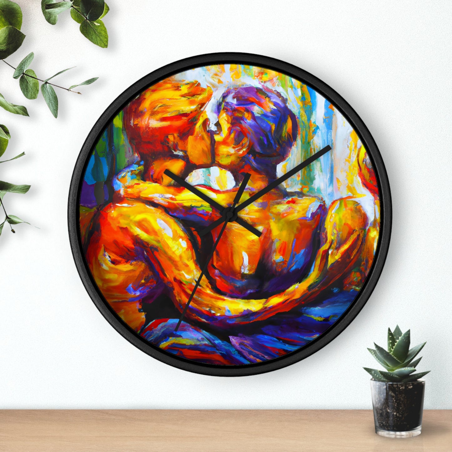 Tiger - Gay Love Wall Clock