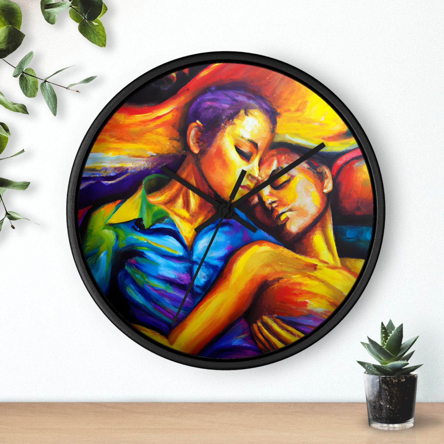 Aiden. - Gay Love Wall Clock