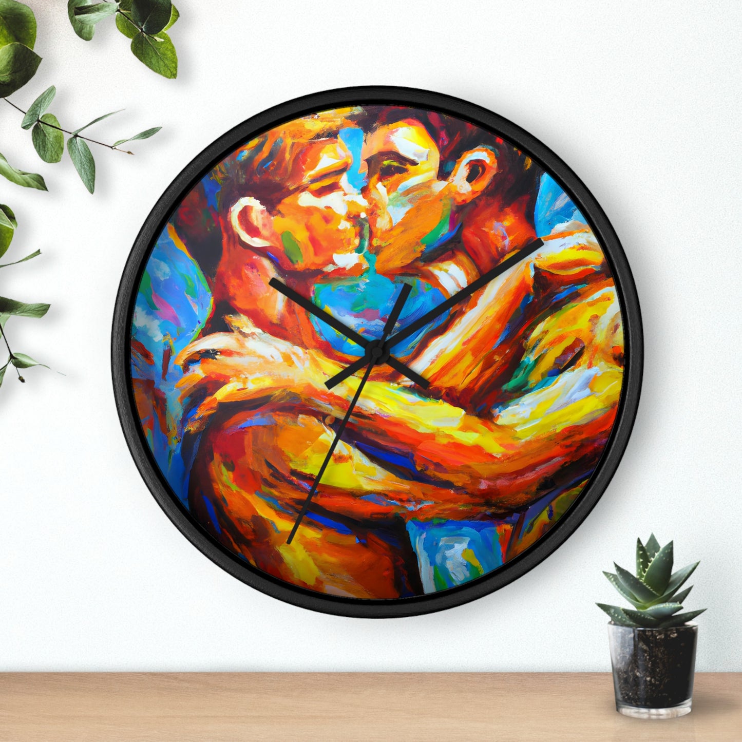 Jonzy - Gay Love Wall Clock