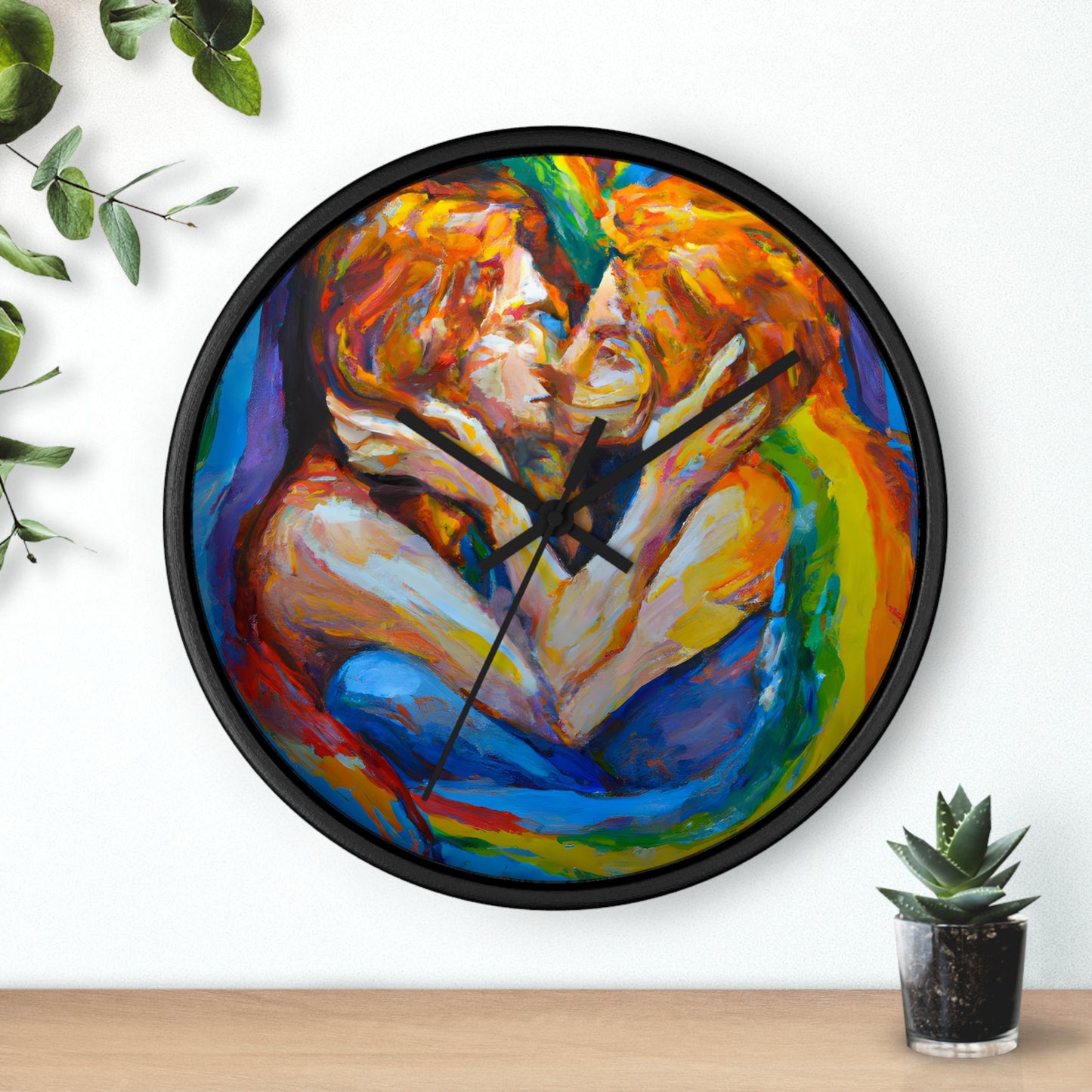 Kai. - Gay Love Wall Clock