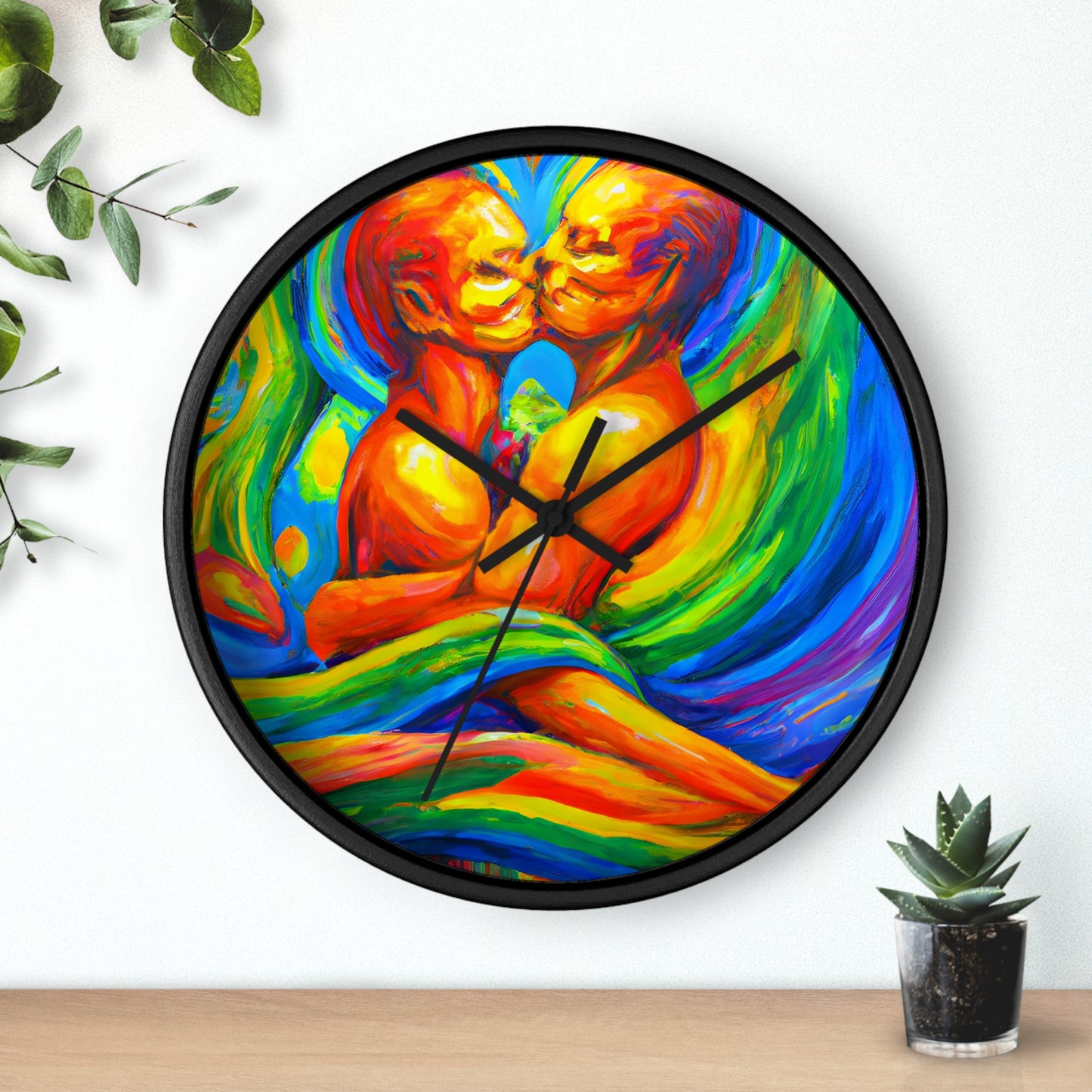 Haze - Gay Love Wall Clock