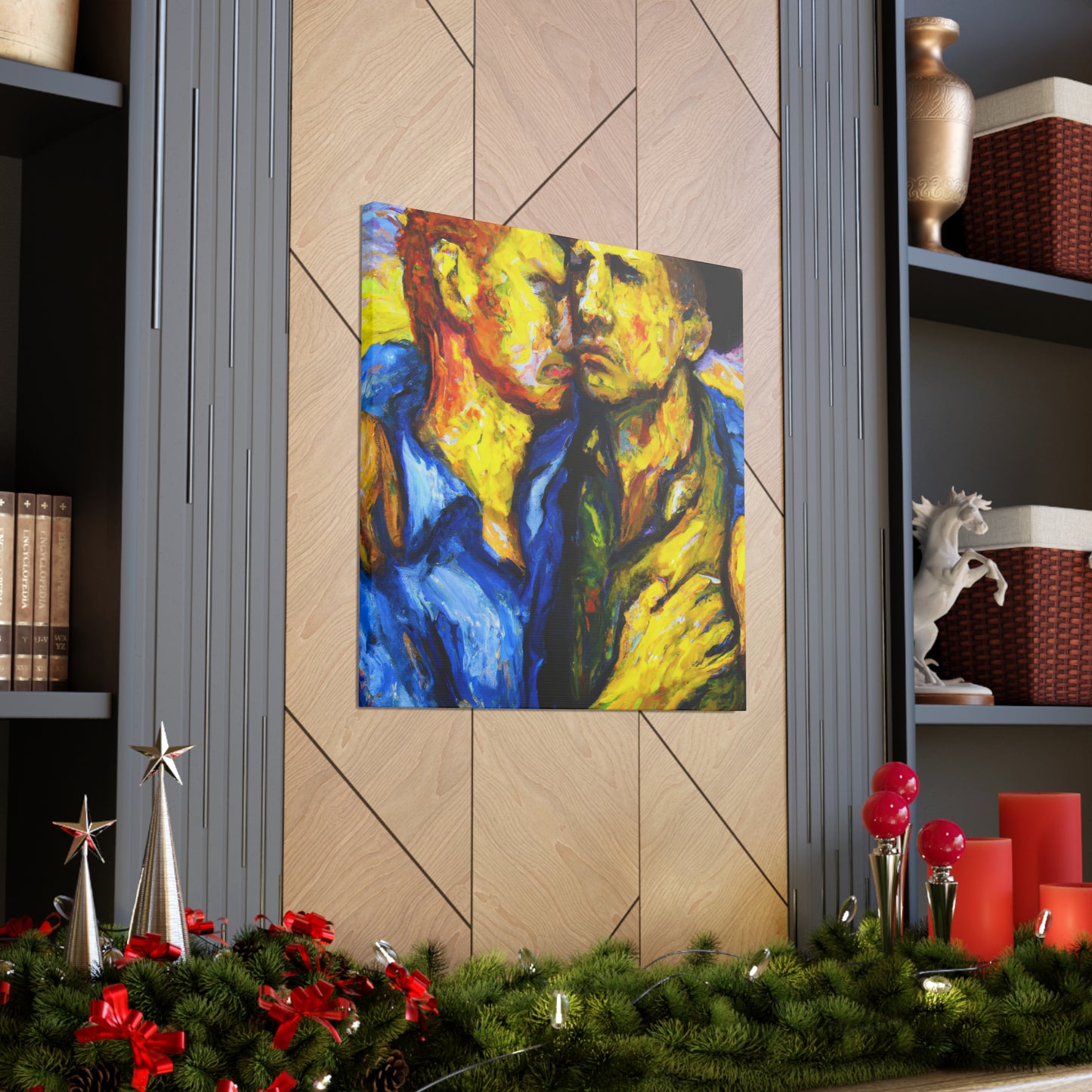 Gustovae - Gay Couple Wall Art
