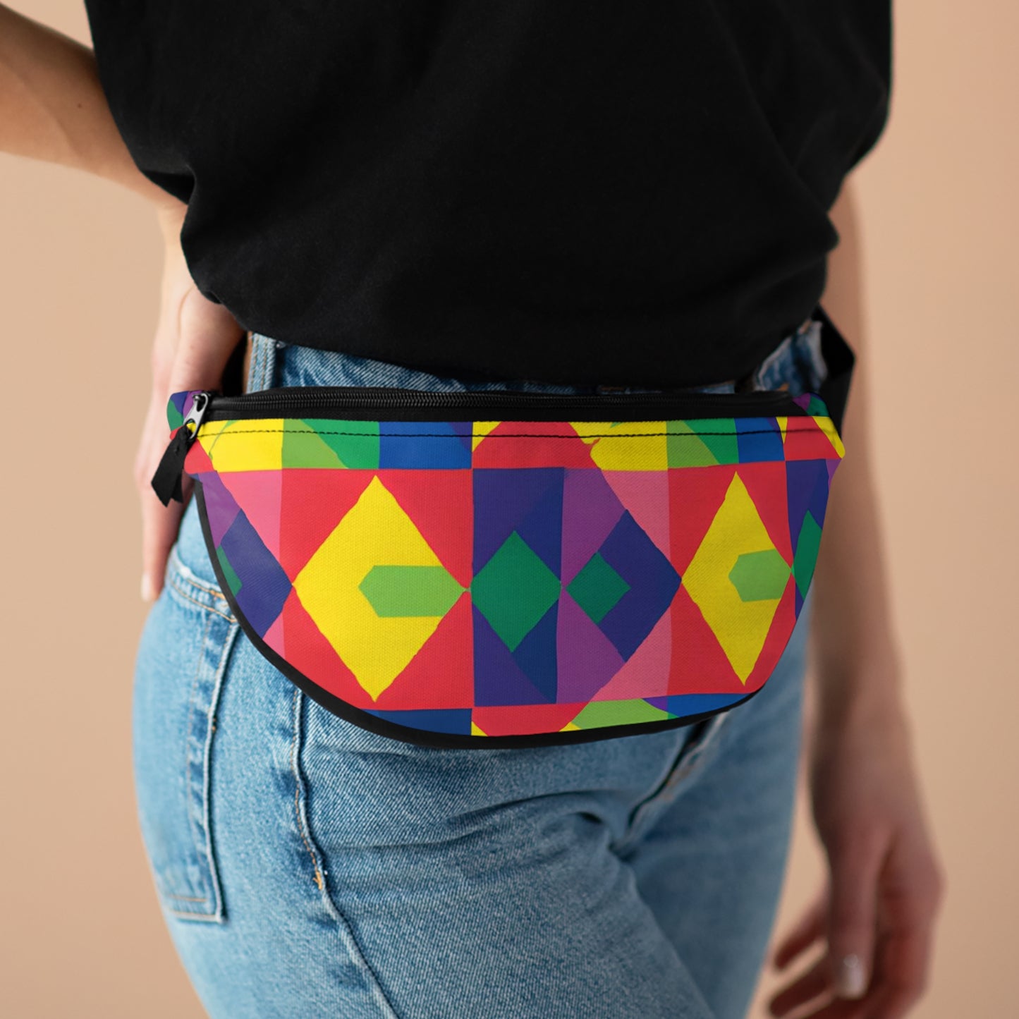 MoonGlitterSpectrum - Gay Pride Fanny Pack Belt Bag