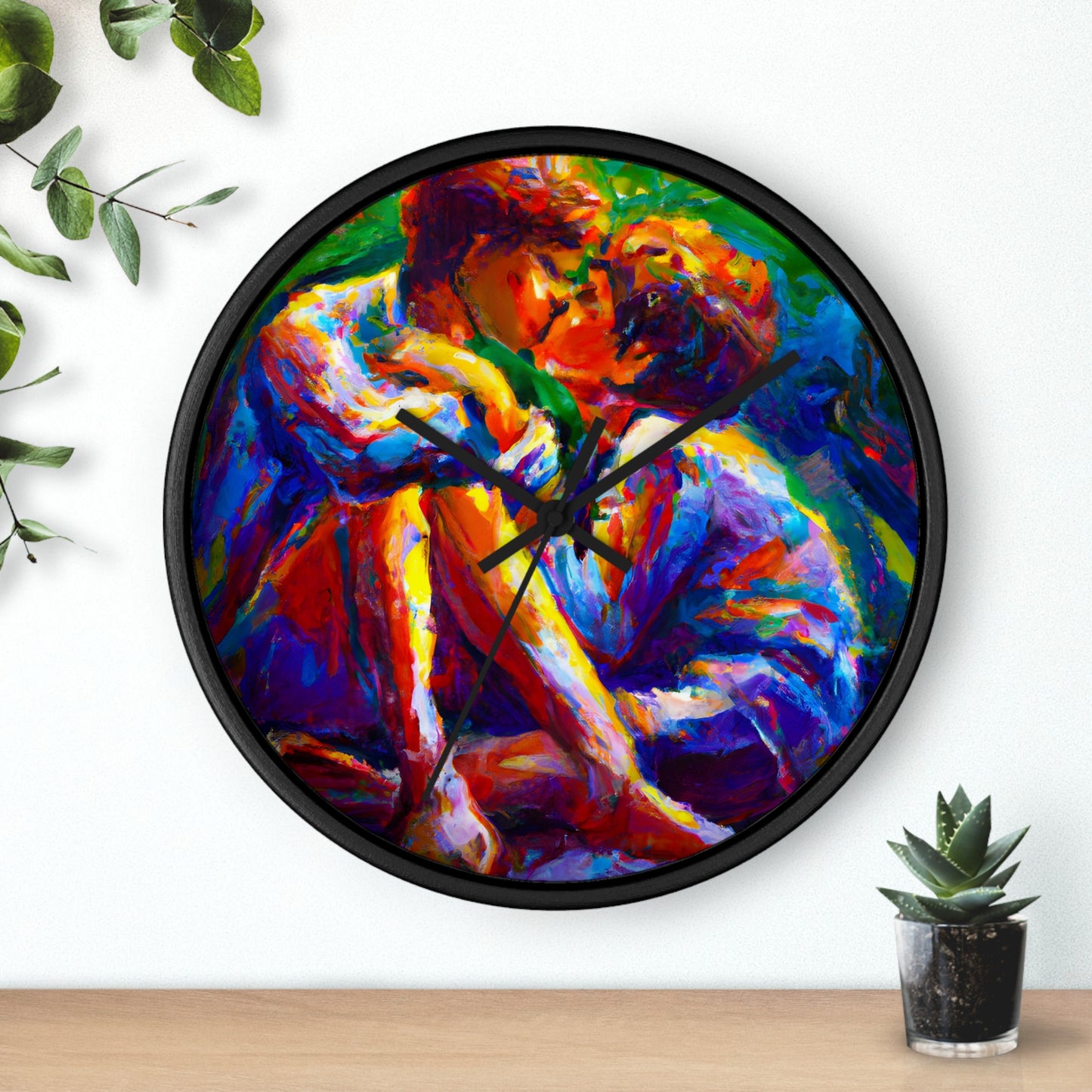 Blaze - Gay Love Wall Clock
