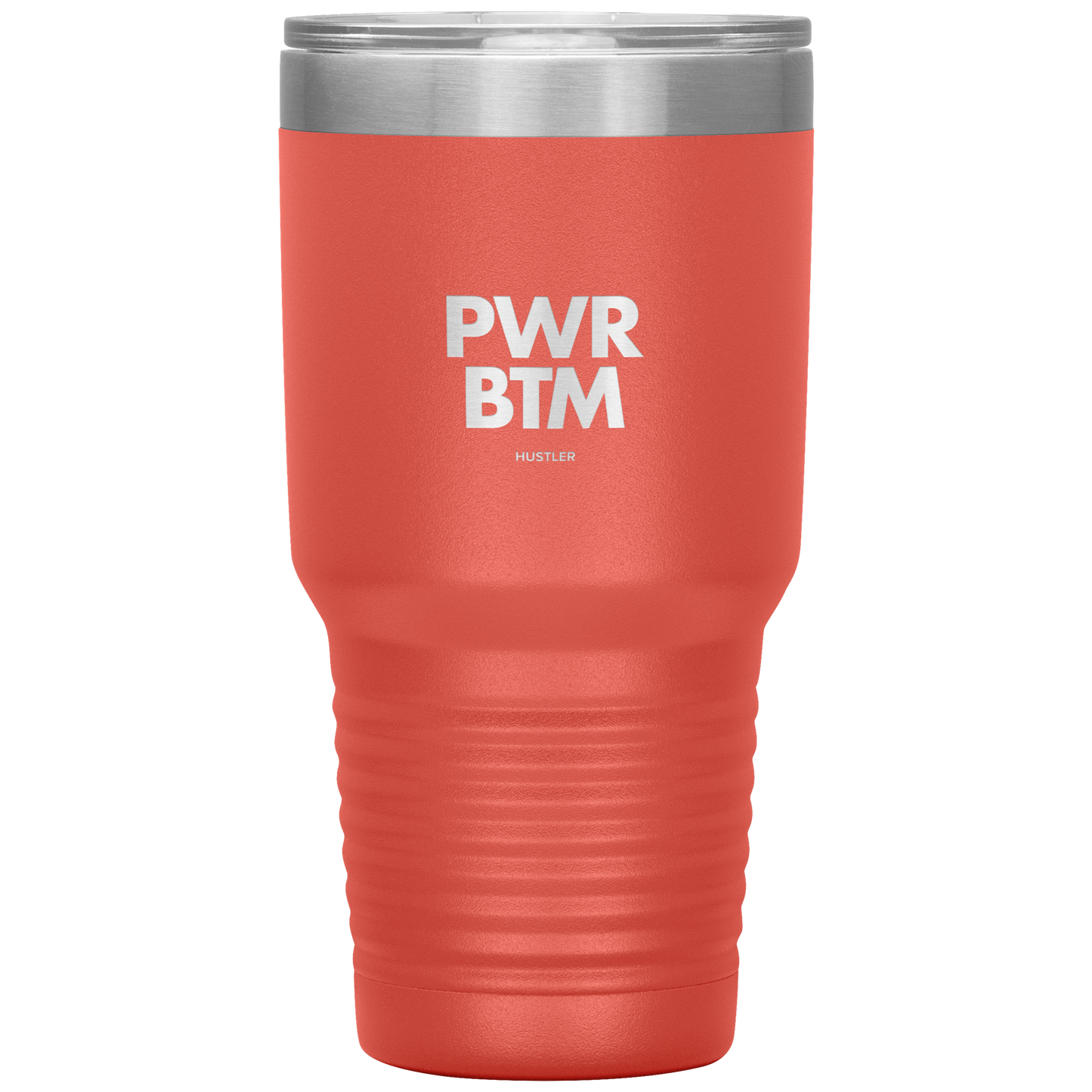 PWR BTM 30oz Laser Etched Tumbler