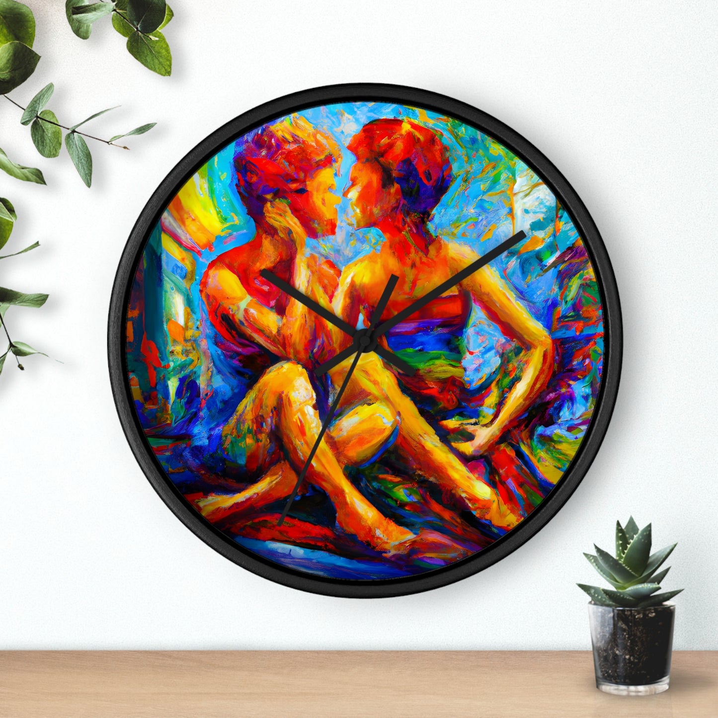 Troy - Gay Love Wall Clock