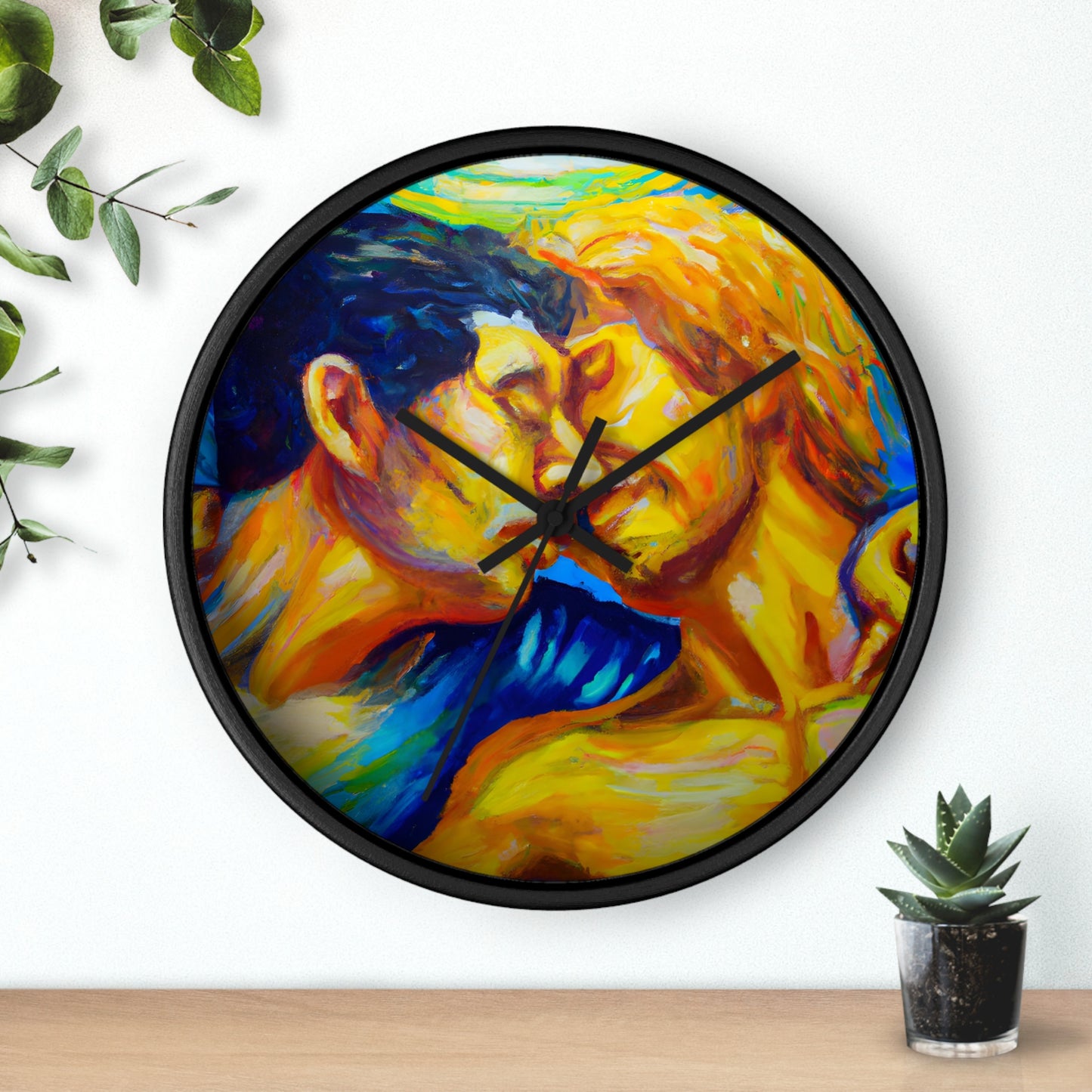 Troy - Gay Love Wall Clock
