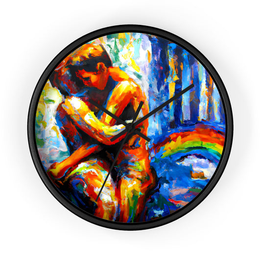 Caspian - Gay Love Wall Clock