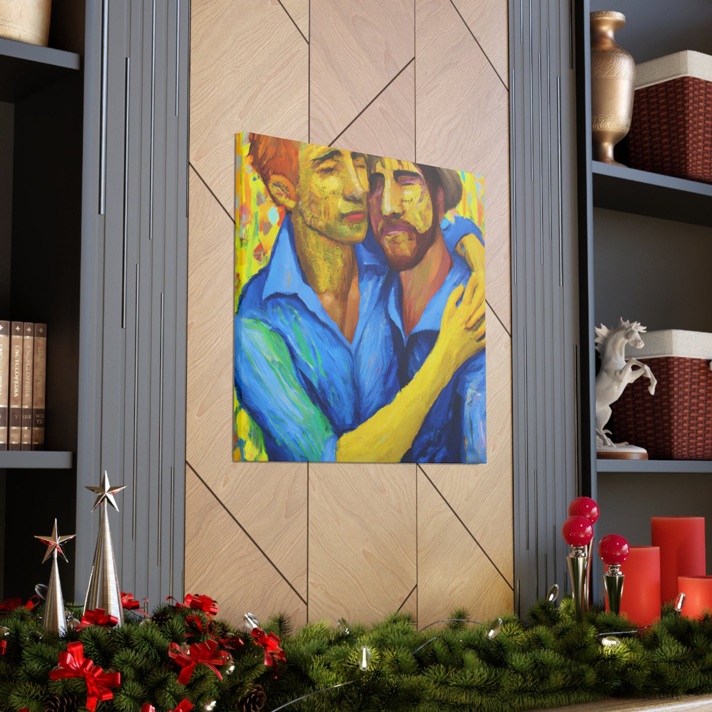 Hilberta - Gay Couple Wall Art