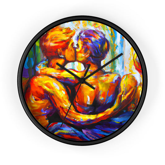 Tiger - Gay Love Wall Clock