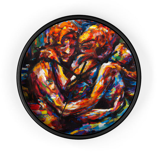 Zac, Jazz, Kai, Leon, Troy, Devon - Gay Love Wall Clock