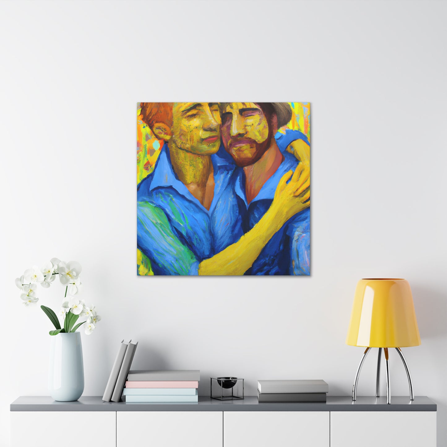 Hilberta - Gay Couple Wall Art