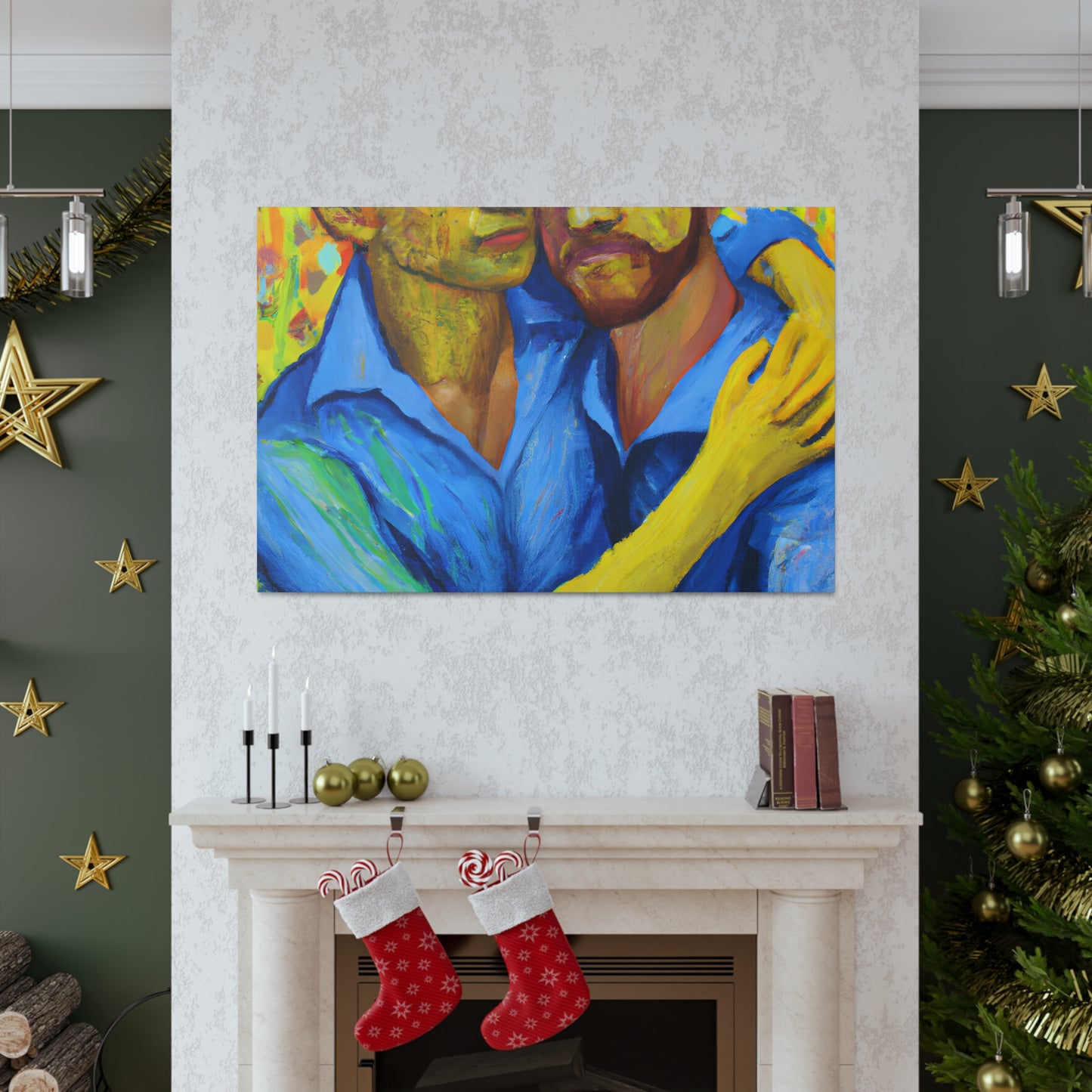 Hilberta - Gay Couple Wall Art
