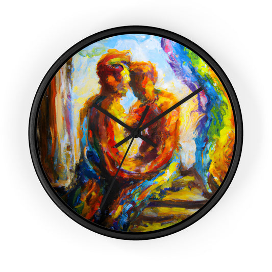 Crossfire - Gay Love Wall Clock