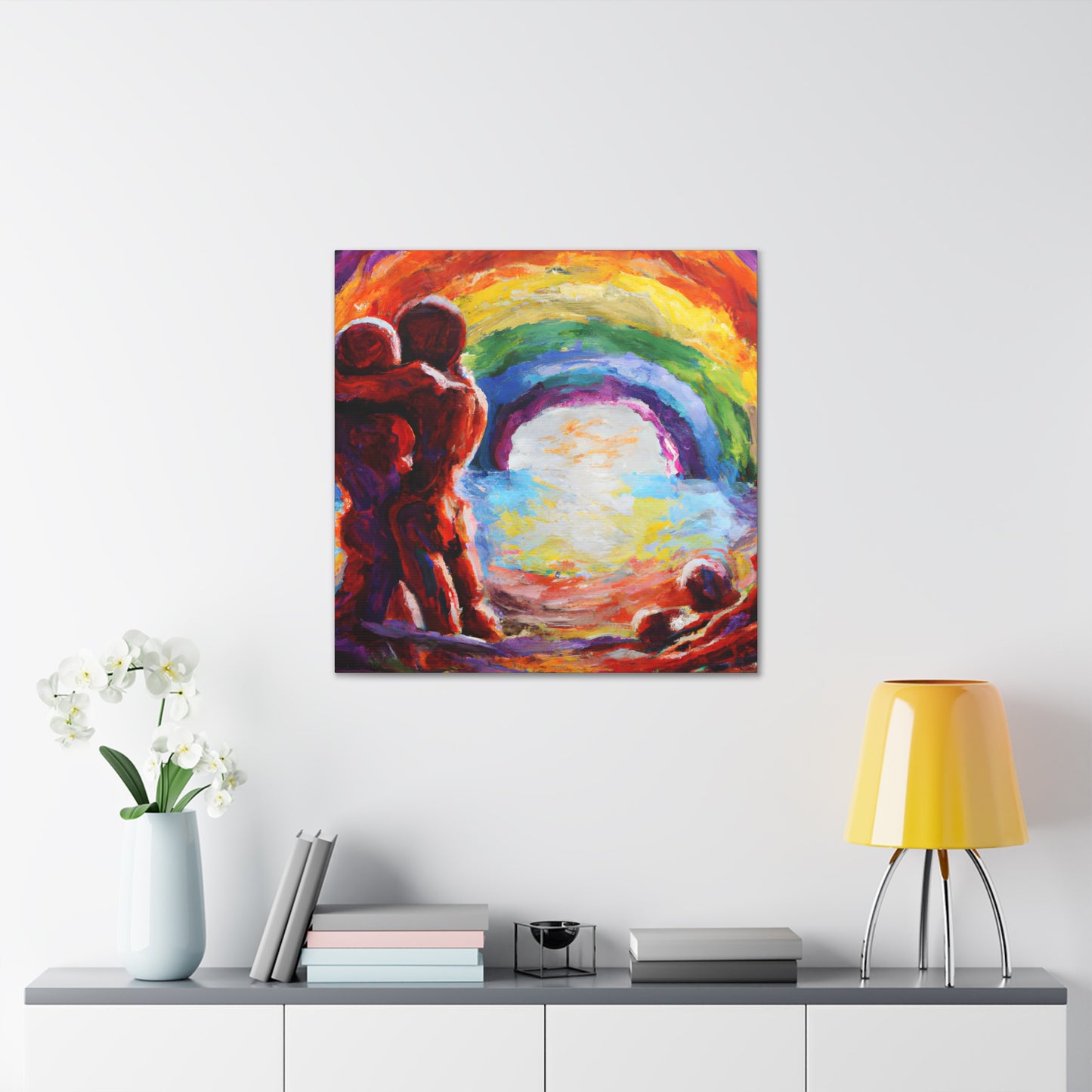 PineoArtist - Gay Couple Wall Art