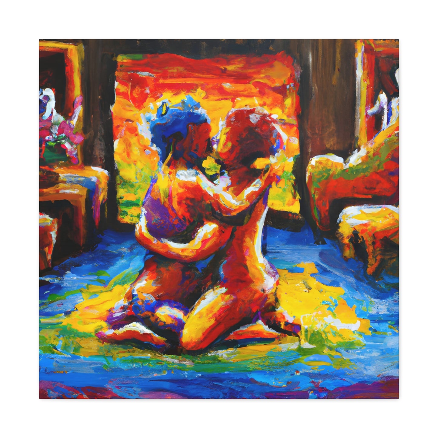 TroyJ - Gay Love Canvas Art