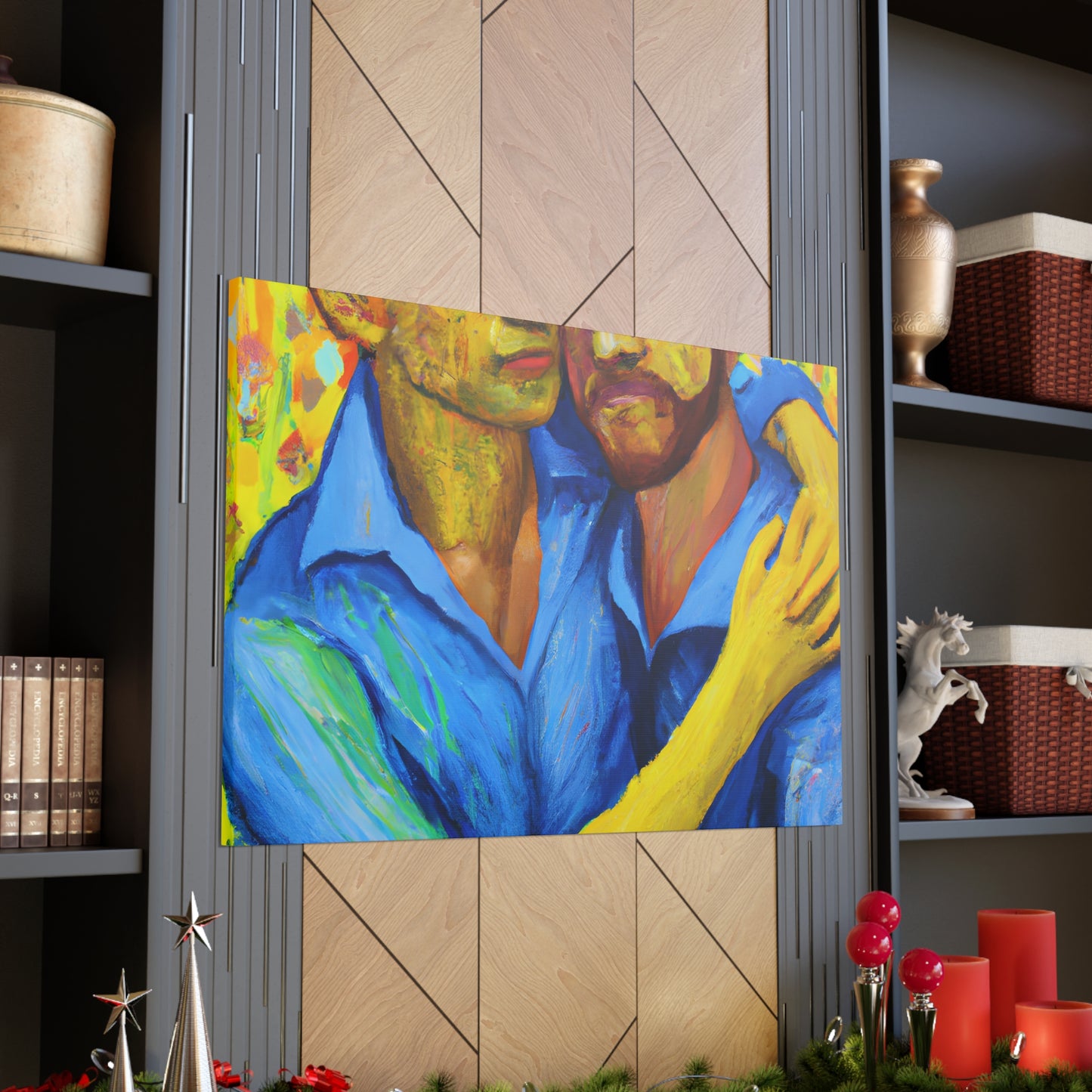 Hilberta - Gay Couple Wall Art