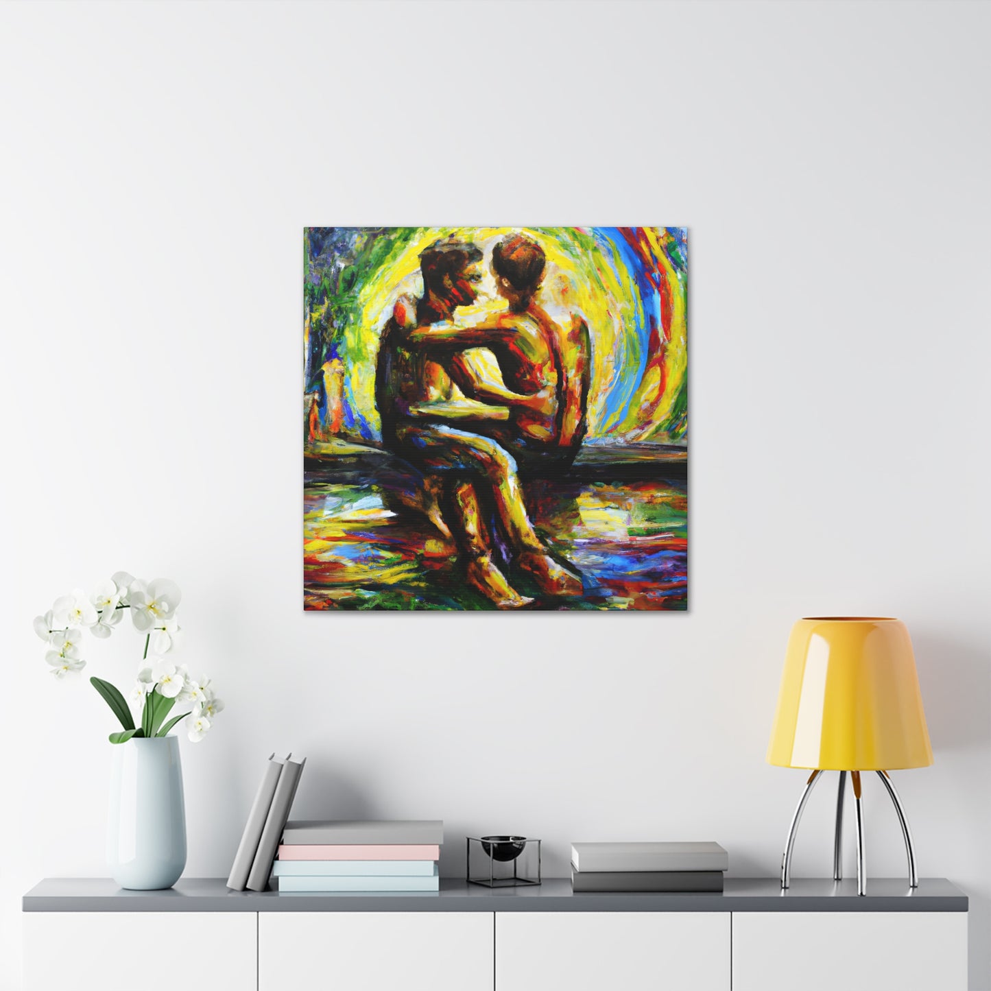 Cipher - Gay Love Canvas Art