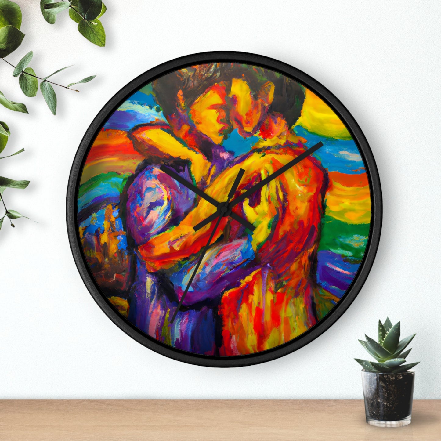 Tyler - Gay Love Wall Clock