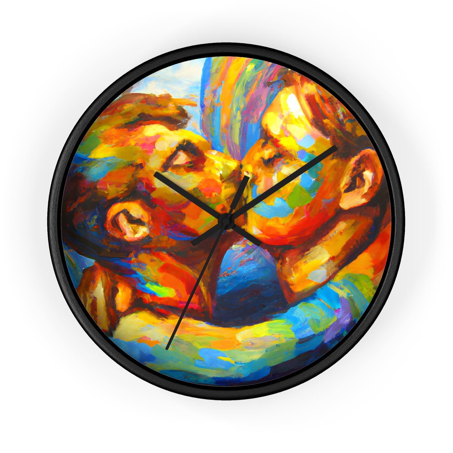 Dustin - Gay Love Wall Clock