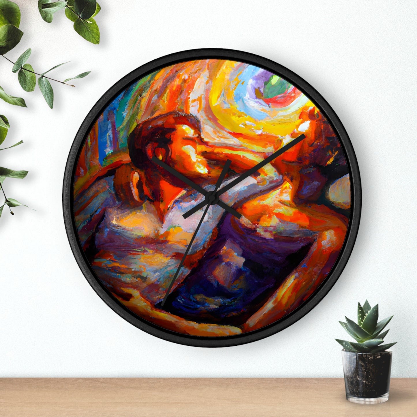 Troy - Gay Love Wall Clock