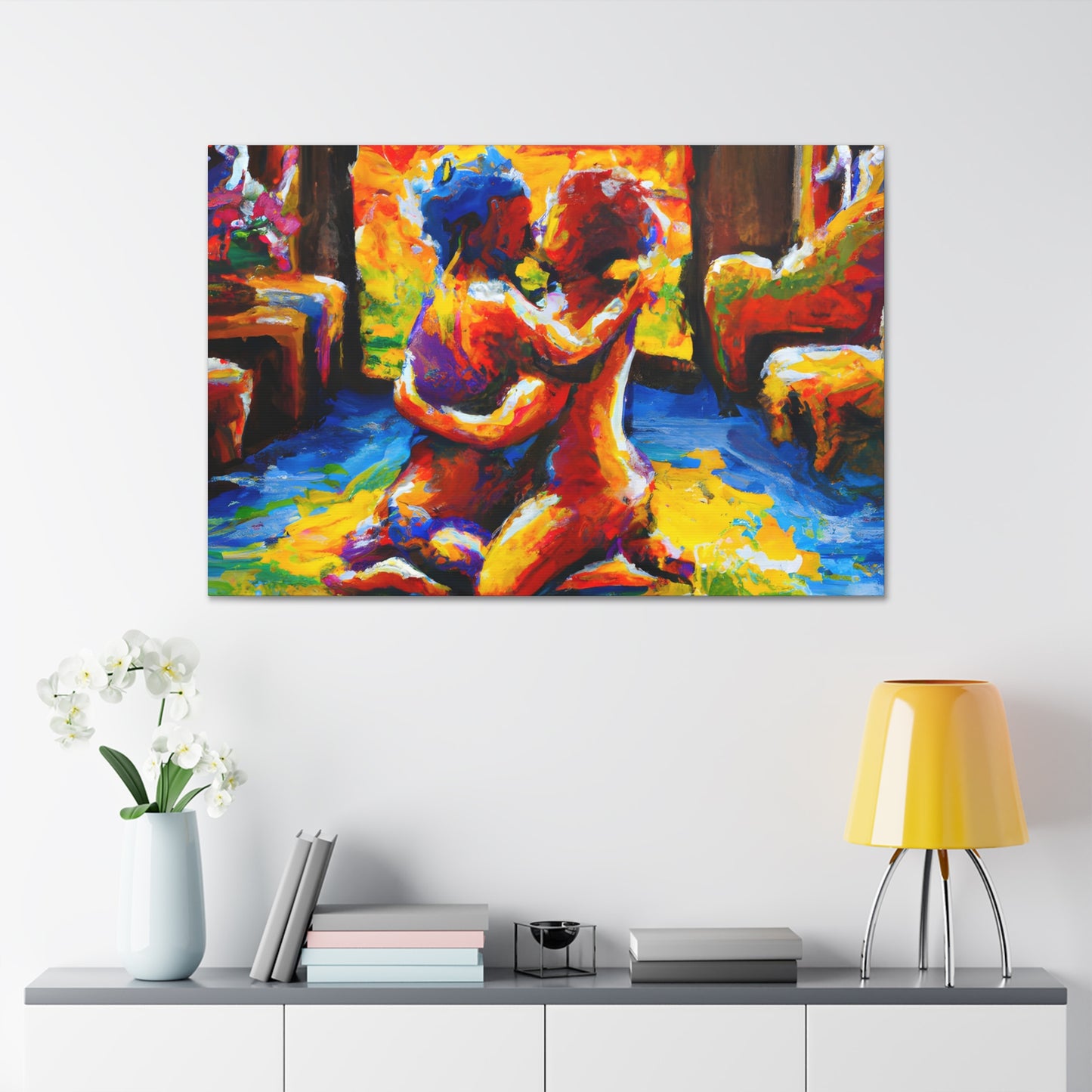 TroyJ - Gay Love Canvas Art