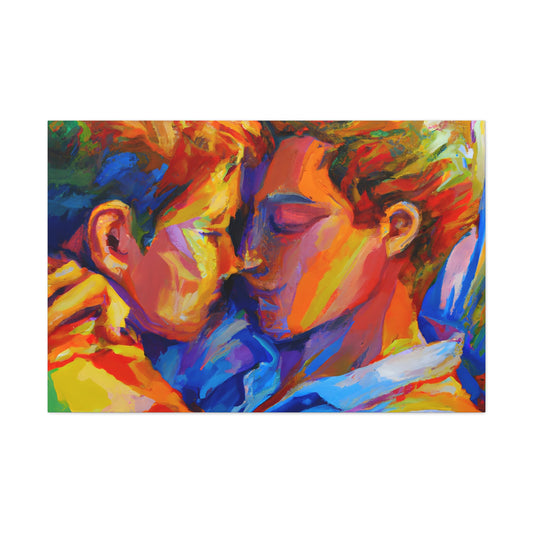 Riker - Gay Love Canvas Art