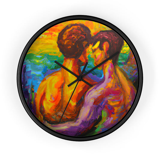 TroyMaverick - Gay Love Wall Clock