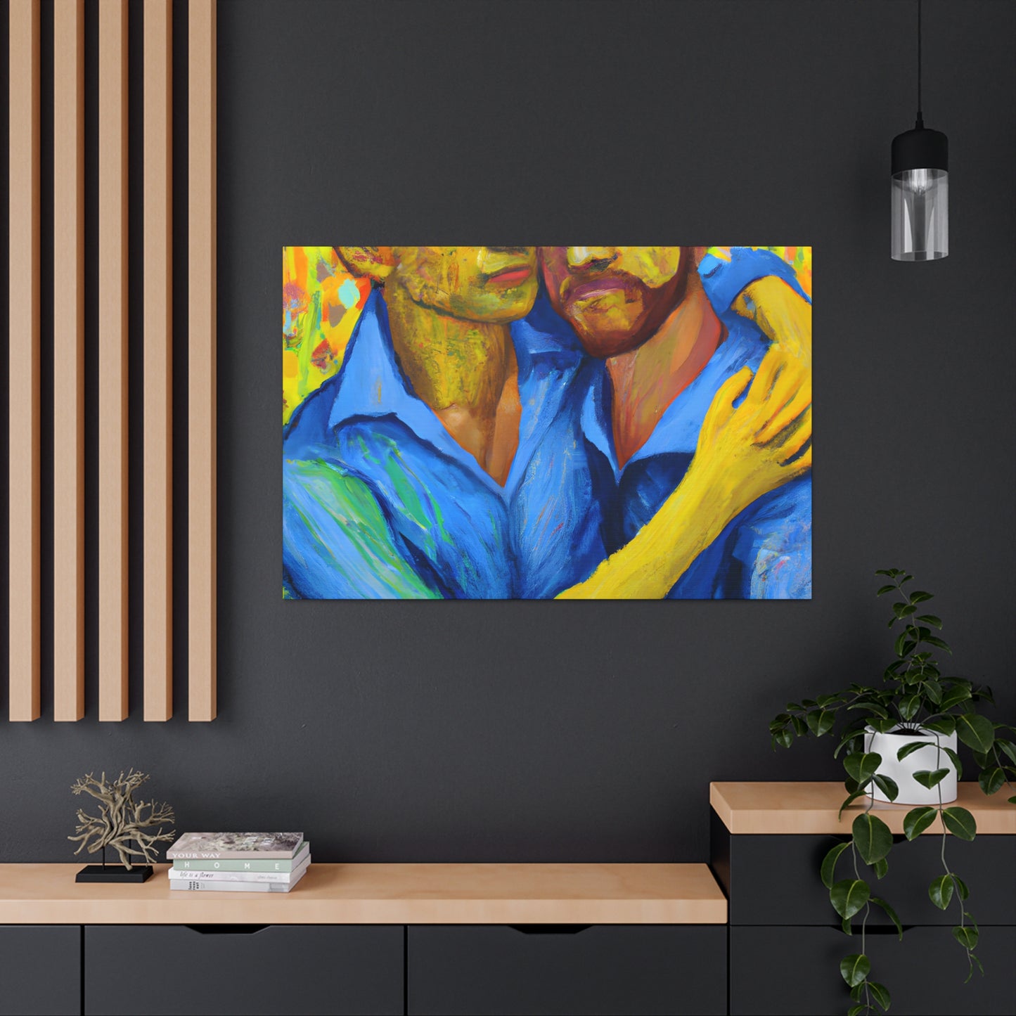 Hilberta - Gay Couple Wall Art