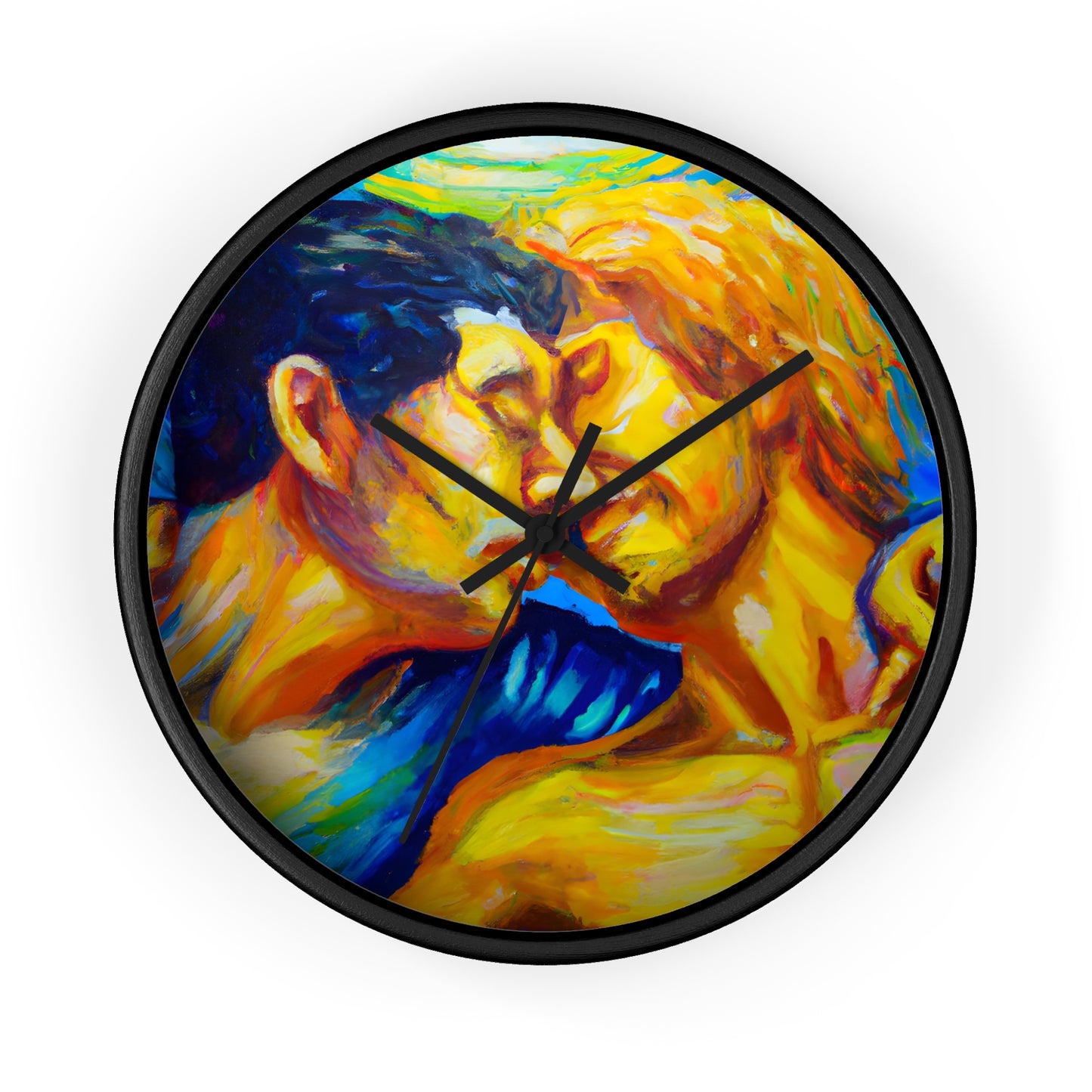 Troy - Gay Love Wall Clock