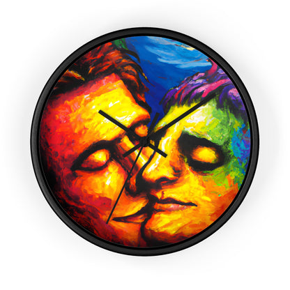 Raven - Gay Love Wall Clock