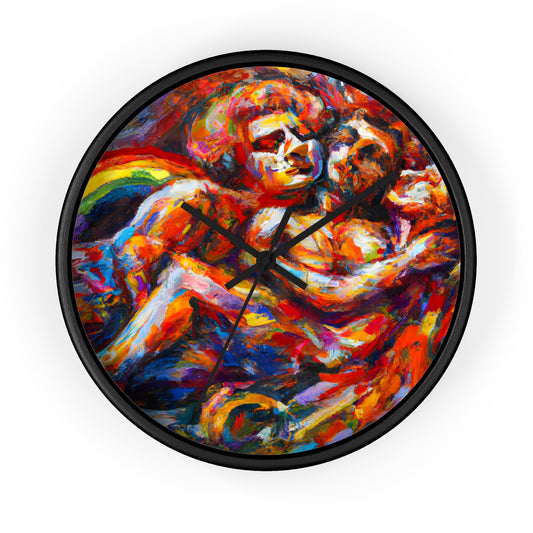 Stevie - Gay Love Wall Clock