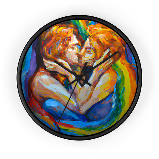 Kai. - Gay Love Wall Clock