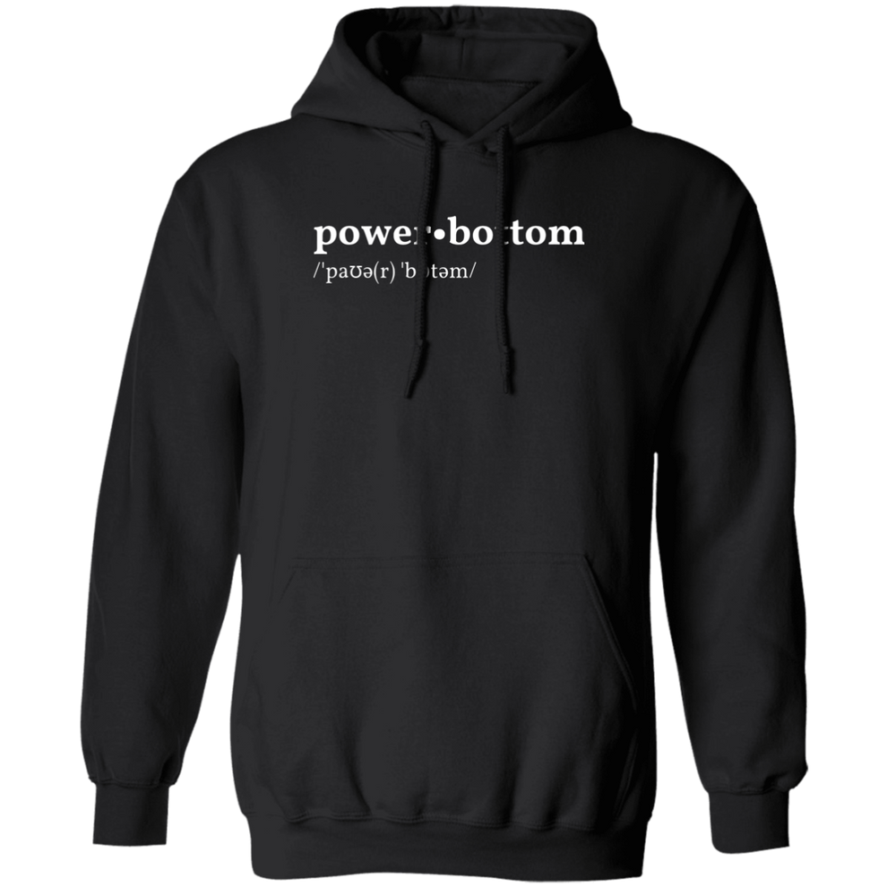 Power Bottom Dictionary Hoodie Hustler Lift, Love, Play